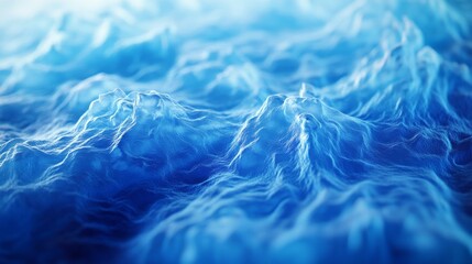 The surging of blue waves