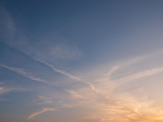 冬の夕暮れの空と雲39