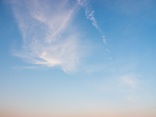 冬の夕暮れの空と雲53