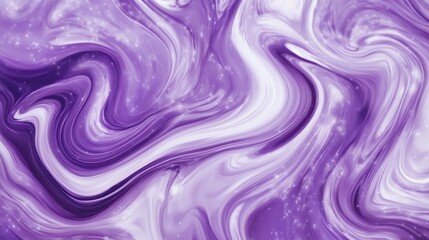 Background with a fusion of swirling liquid textures combining deep cosmic purple, shining starry white and midnight blue
