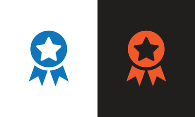 Award medal icon vector. Great for awards, sports, office, industry, entertainment and web.