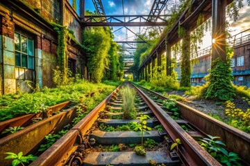 Abandoned Sprintstrecke: Urban Exploration Photography - Decaying Industrial Track