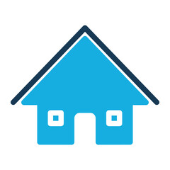 Home Icon with Trendy Duo Tone Style