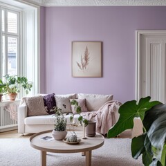An open concept living room interior with furniture