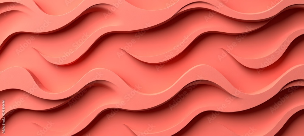 Poster seamless soft blush 3d low profile, delicate and gentle light wave texture pattern background