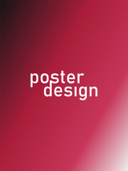 Black and Red abstract gradient poster background illustration