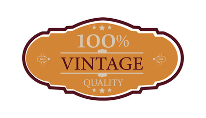 Heritage Inspired Vintage Label Showcasing Logo Icon Vector Badge Design
