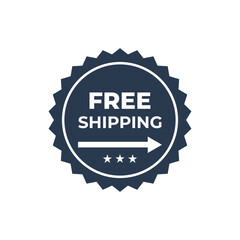 Free shipping special offer label sale sticker badge template design