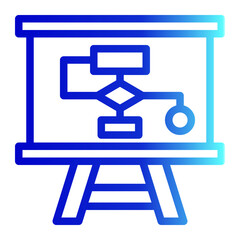 Workflow  Icon Trendy Line Gradient Style for Planning and Organization Pack Icon Themes
