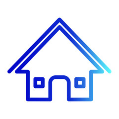 Home  Icon Trendy Line Gradient Style for Planning and Organization Pack Icon Themes