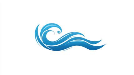 Vector water wave icon and logo template