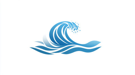 Vector water wave icon and logo template