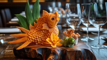 The lifelike art of goldfish plating