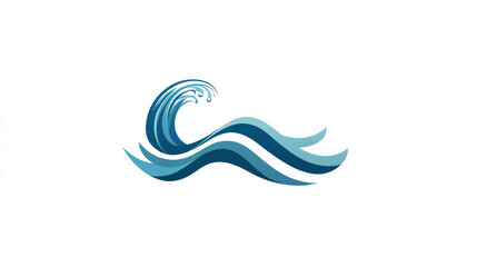 Vector water wave icon and logo template