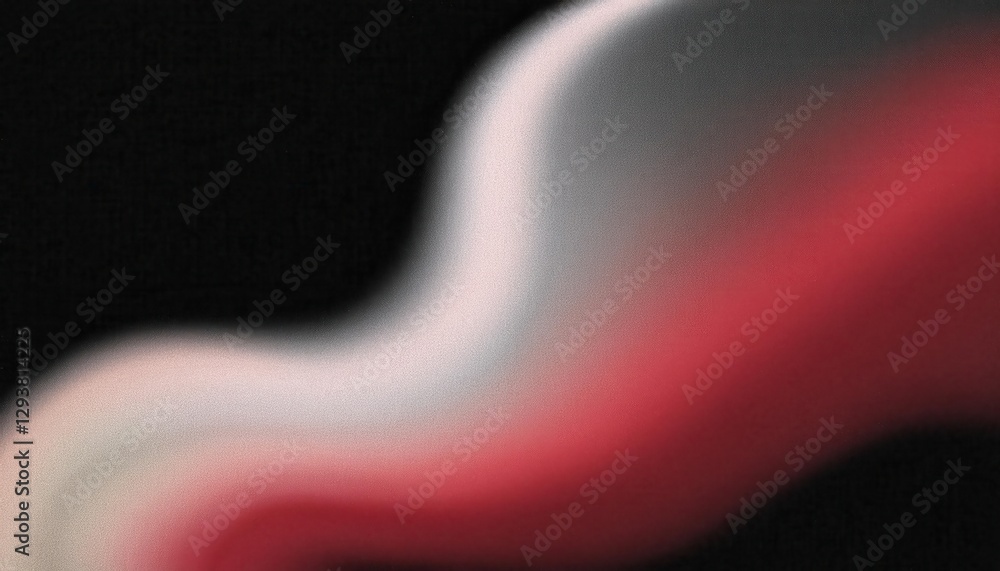 Poster abstract red and black gradient wave pattern with soft lighting, smooth flowing texture, ideal for modern graphic design