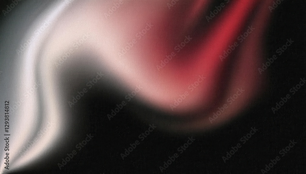 Fototapete abstract red and black gradient wave pattern with soft lighting, smooth flowing texture, ideal for modern graphic design
