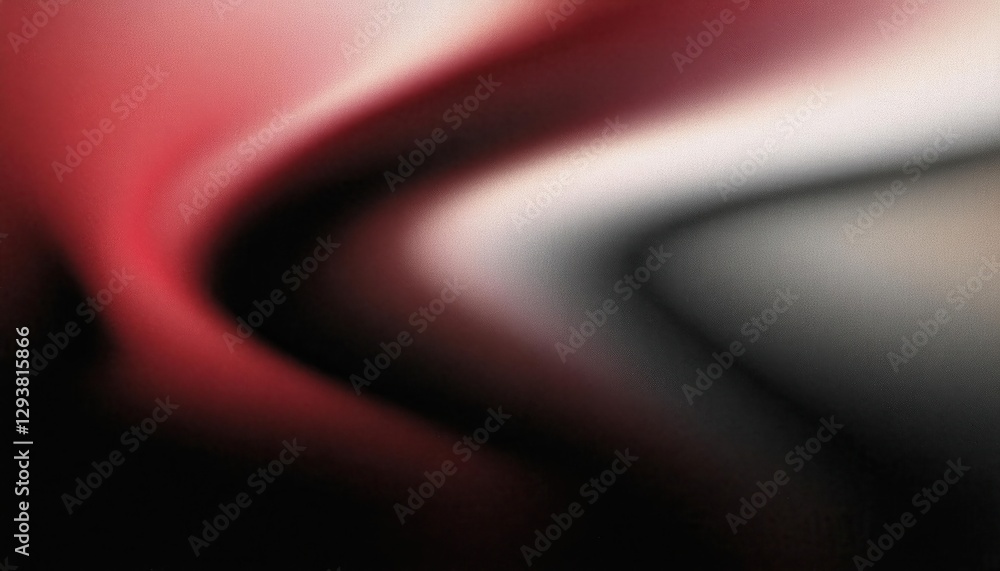Aufkleber abstract red and black gradient wave pattern with soft lighting, smooth flowing texture, ideal for modern graphic design