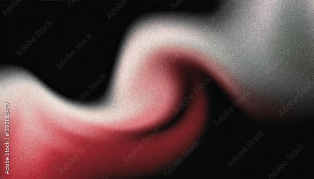 Fototapete abstract red and black gradient wave pattern with soft lighting, smooth flowing texture, ideal for modern graphic design