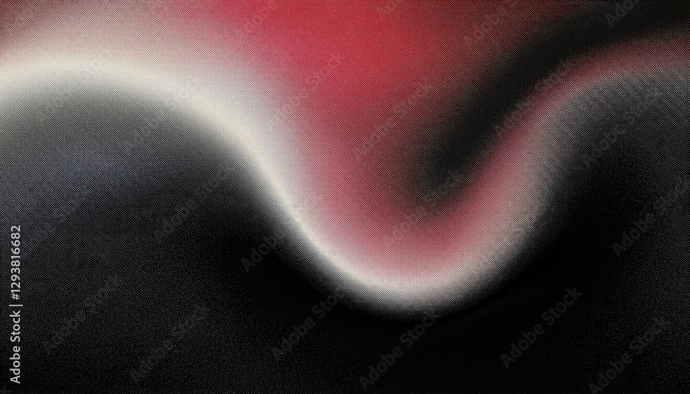 Poster abstract red and black gradient wave pattern with soft lighting, smooth flowing texture, ideal for modern graphic design