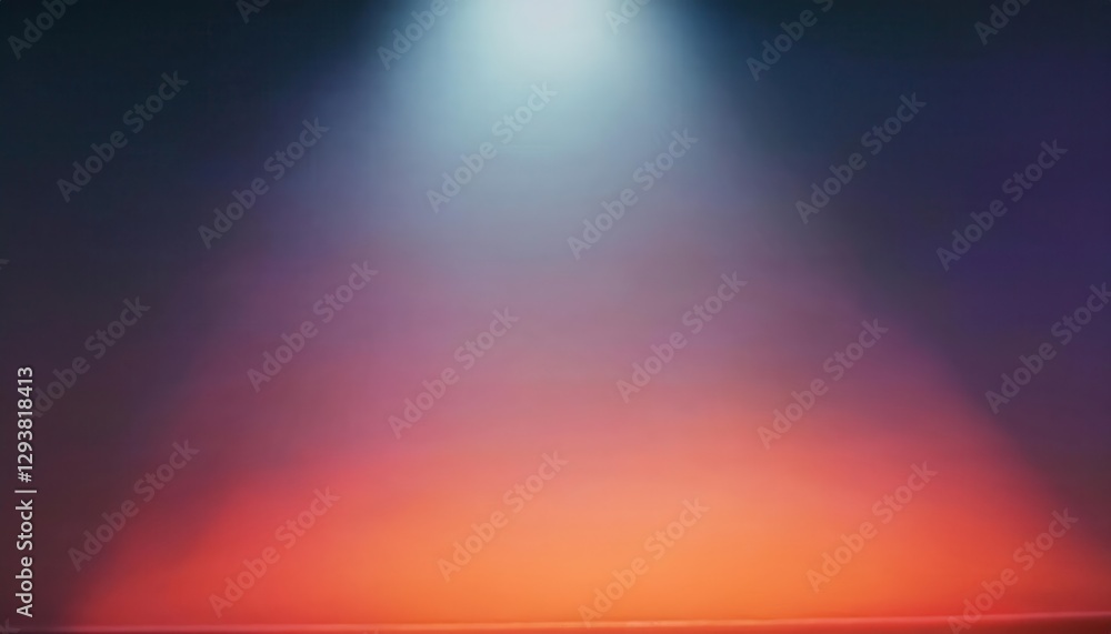 Poster subtle gradient light transition in dark space with soft red and blue hues, perfect for minimalist design and background