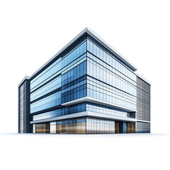 3D modern high rise office building