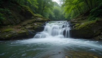 Fototapeta premium Veliki Buk: Nature’s Power and Serenity in Lisine
