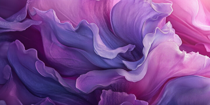 Vibrant blooming violet flower, macro
