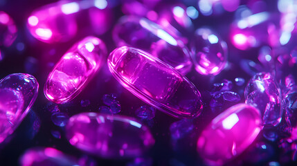 Transparent Capsules with Light Reflection