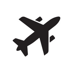 Obraz premium Airplane icon. Aircraft vector sign. Airport arrival departure symbol, Flying up airplane sign