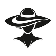 silhouette of a man with hat