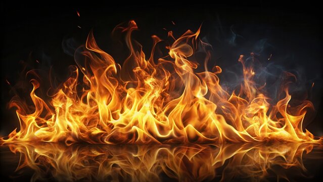 Softly glowing transparent flames dancing on a dark background, transparent, fire,  transparent, fire