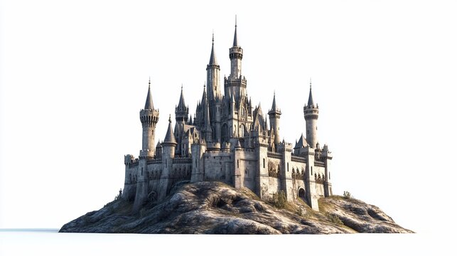 Majestic Medieval Castle on a Hilltop