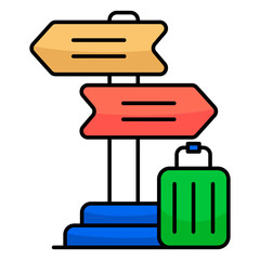 Modern design icon of travel board