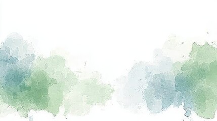 Obraz premium A soft, dreamy backdrop, where light blue and green shades blend seamlessly into one another, creating a tranquil and ethereal atmosphere perfect for any design, from delicate illustrations 