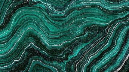 Obraz premium A vibrant tapestry of emerald green, woven with soft, flowing waves and smooth, gradient transitions that pulsate with a lively, modern energy. 