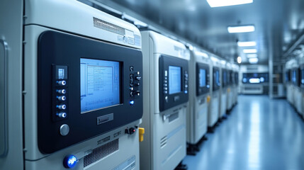 Pharmaceutical freeze-drying unit, ultra-modern lyophilization process preserving vaccine stability, sterile environment with real-time temperature tracking