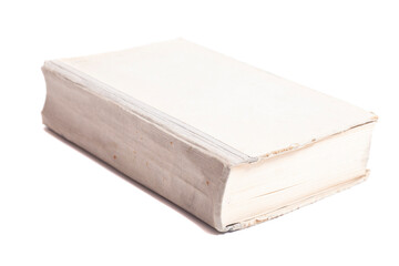 Old book isolated on white background.