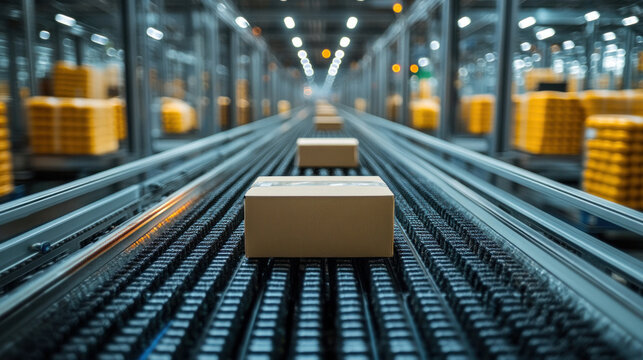 Smart spice export facility, automated robotic arms sorting international spice shipments, AI-enhanced logistics optimizing delivery efficiency