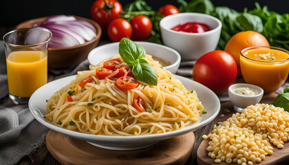 Delicious Pasta with Tomatoes and Basil