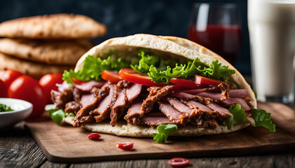 Delicious Sandwich with Fresh Ingredients