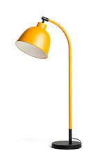 Modern Tall Floor Lamp Isolated on a white background