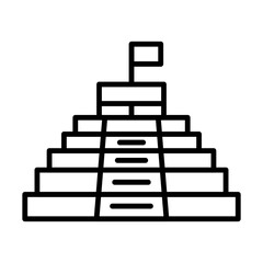 Illustration showing a black Mexican attribute icon on a white background