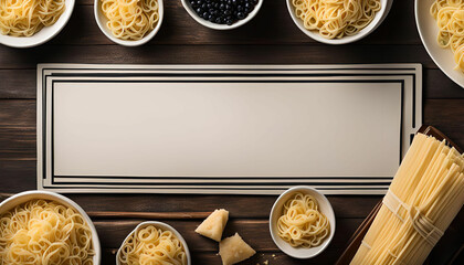 Italian Pasta Feast: A blank canvas for your culinary masterpiece