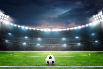 View of illustration football ground at night © muhammad