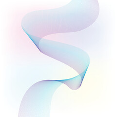 Abstract wave element for design. Stylized line art wave background. Vector illustration