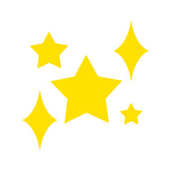 Fototapeta premium cute yellow sparkle decorative element