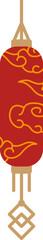 Obraz premium Chinese new year lantern vector illustration