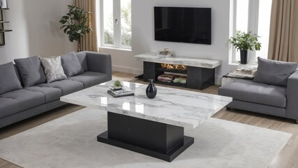 Transitional Living Room with Classic and Contemporary Design