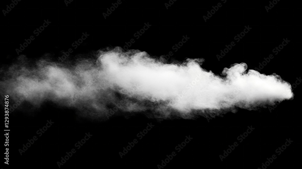 Poster soft, swirling tendrils of white fog glide through the darkness, casting a mystical charm across the