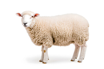 Fototapeta premium Sheep isolated on white background